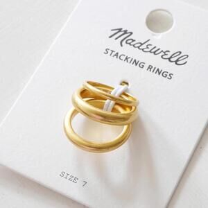 Madewell Chunky Stacking Ring Set
